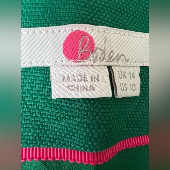 BODEN British Embroidered Pink Tan Pencil Skirt 8R - Picture 5 of 6